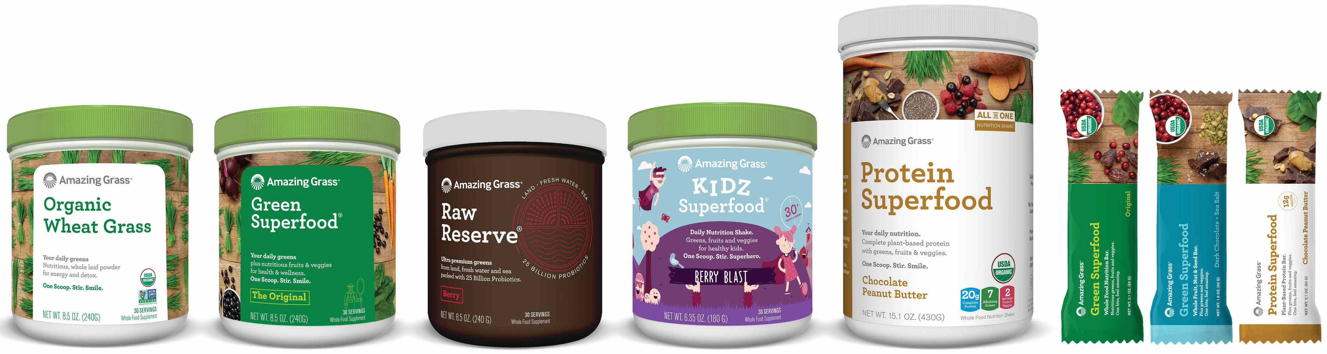 Amazing Grass Debuts New Brand Look for Entire Portfolio at Expo East