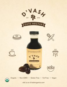 D'vash Organics Launches Local Ogranic Date Nectar from Los Angeles Great Vegan Alternative to Honey