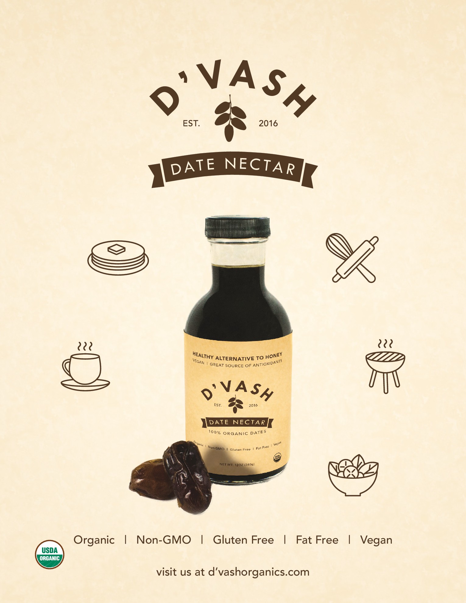 D'vash Organics Launches Local Organic Date Nectar | Nosh.com