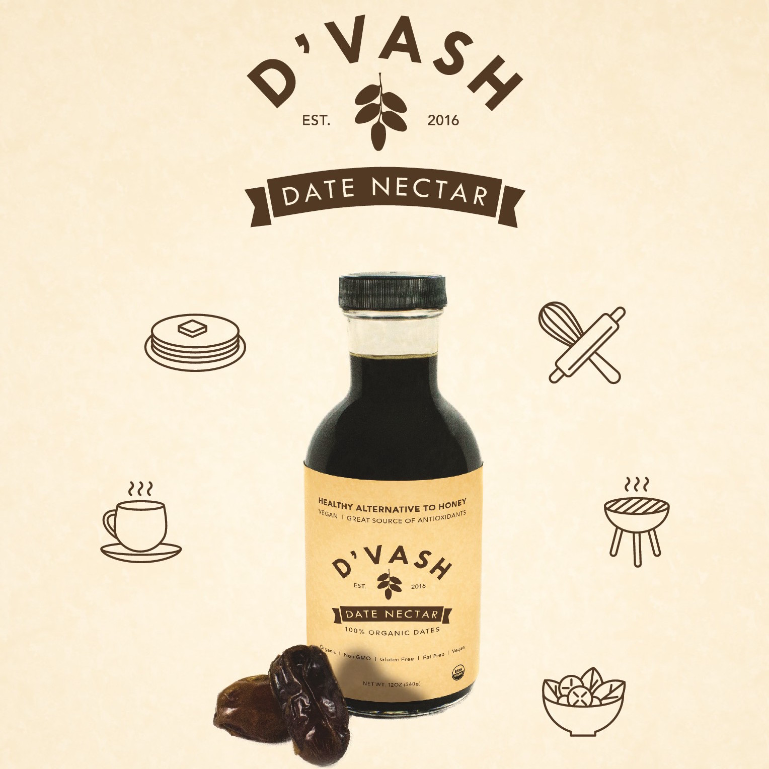 D'vash Organics Launches Local Organic Date Nectar | Nosh.com