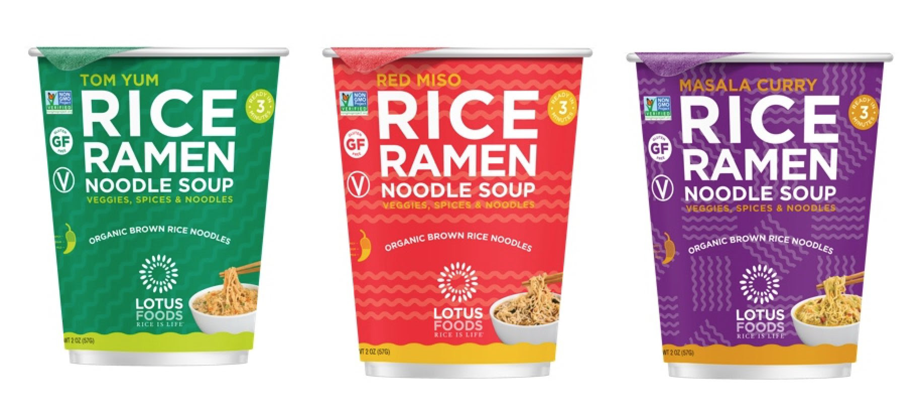 Lotus Foods Launches New Line of Ramen Noodle Soup Cups and Moringa Pad