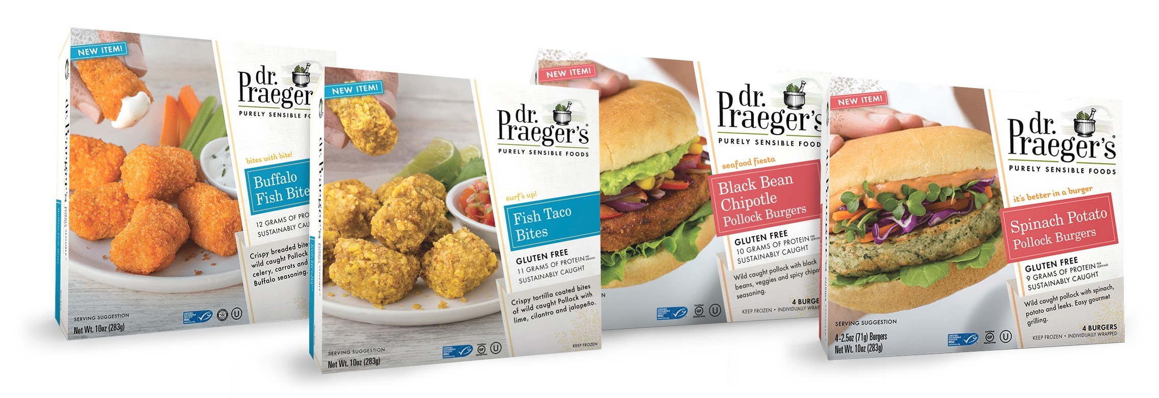 Dr. Praeger's Launches Fish Bites and Fish Burgers