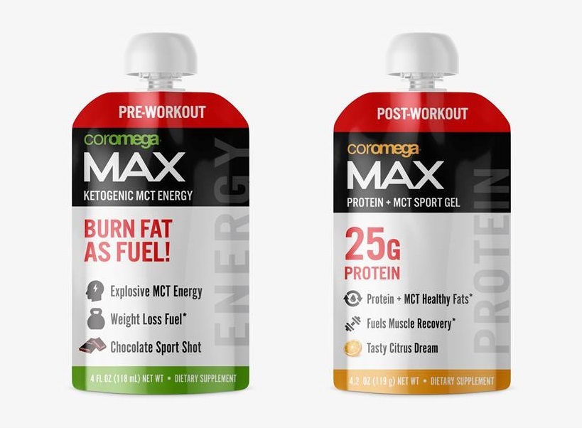 Coromega Debuts Max Liquid Protein and Max PreWorkout MCT Gel