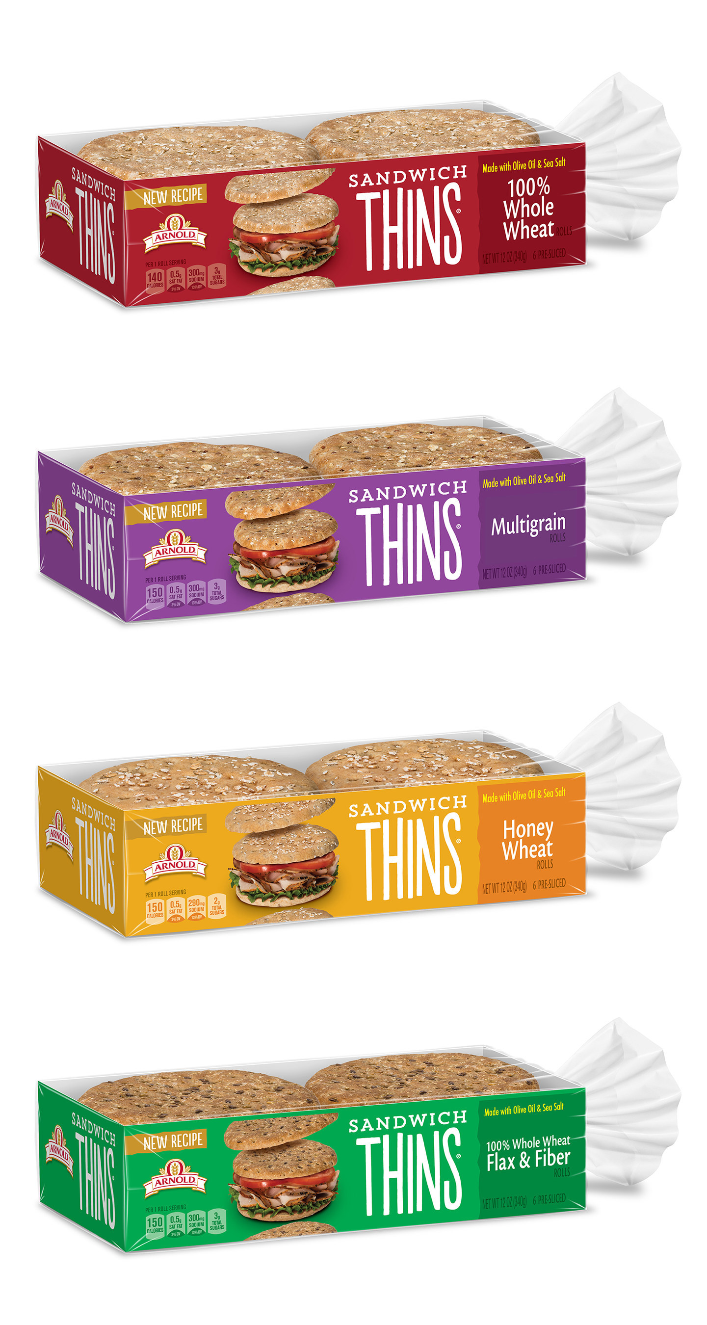 Arnold, Brownberry and Oroweat Bread Relaunch Sandwich Thins Rolls