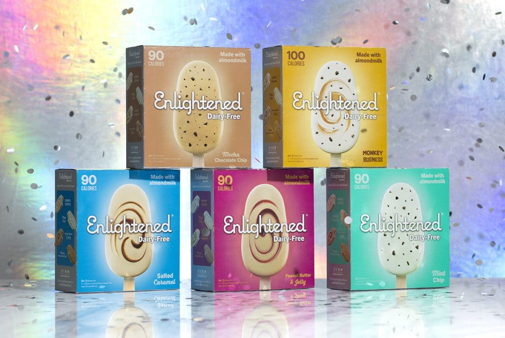 Enlightened Ice Cream Launches DairyFree, LowCalorie Bars
