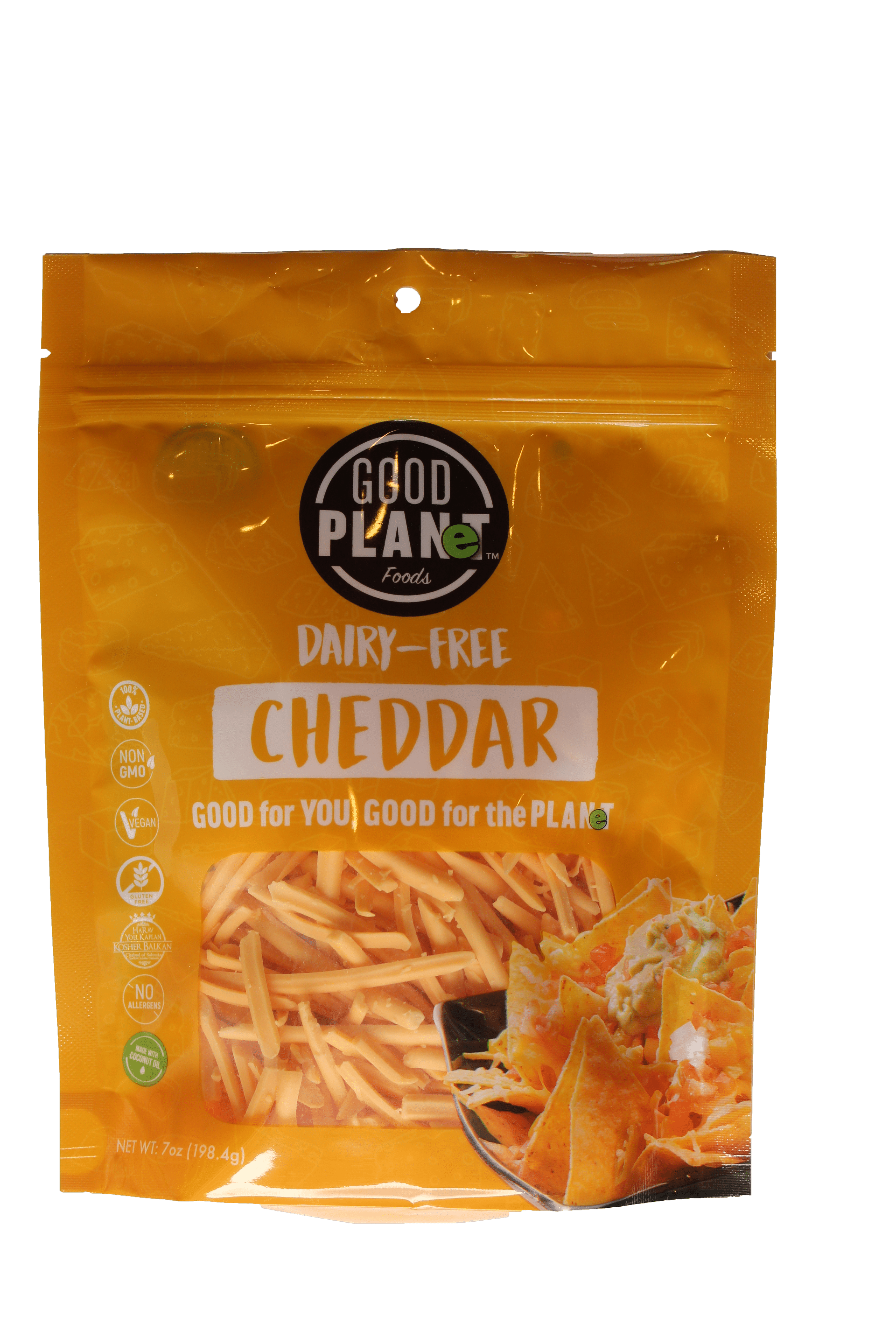 7 Pack)Good Planet Vegan Cheddar Shreds, 8 oz. 