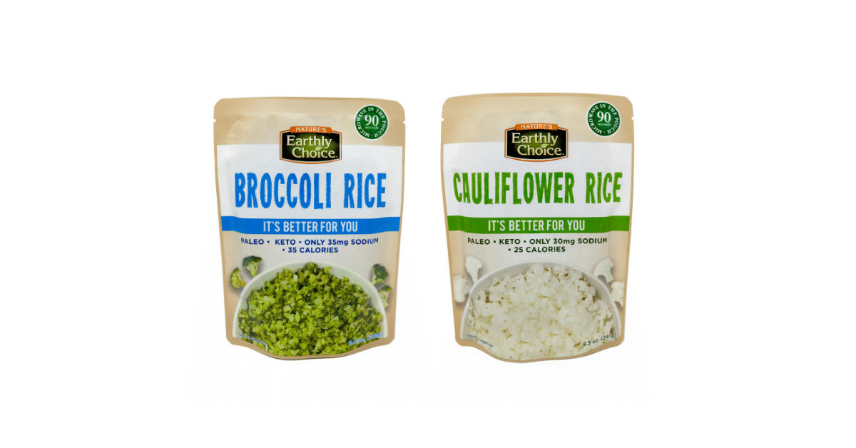 Nature’s Earthly Choice Unveils Broccoli Rice and Cauliflower Rice in