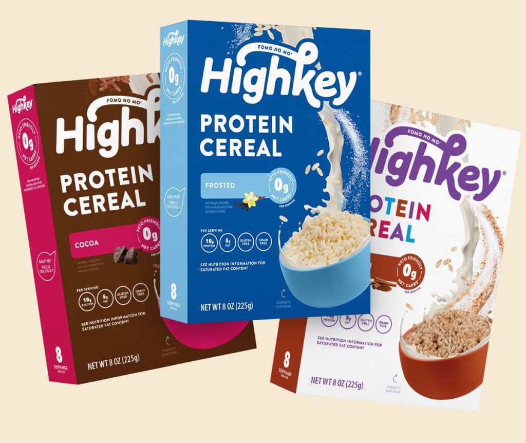 HighKey Launches Protein Cereals