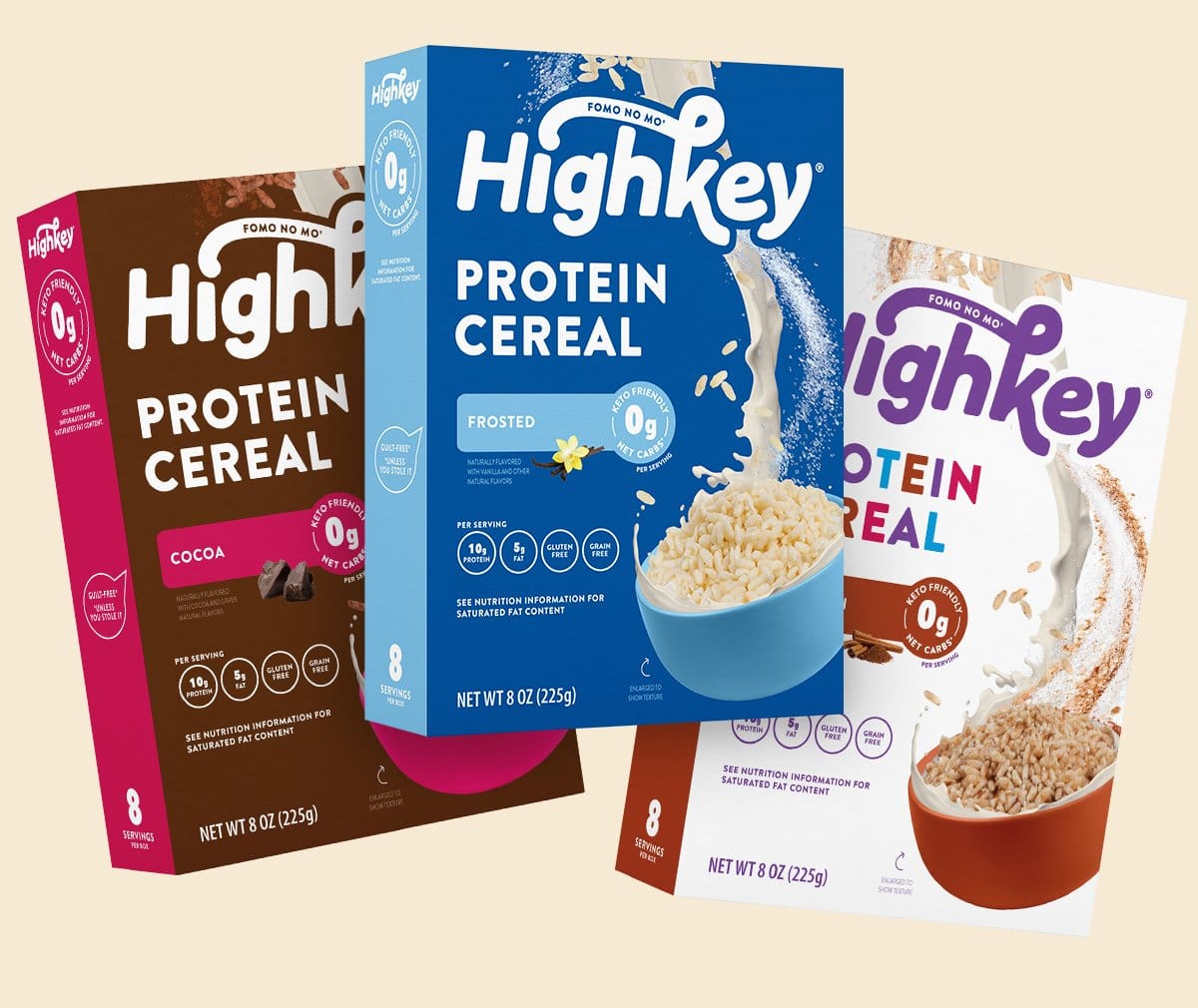 HighKey Launches Protein Cereals