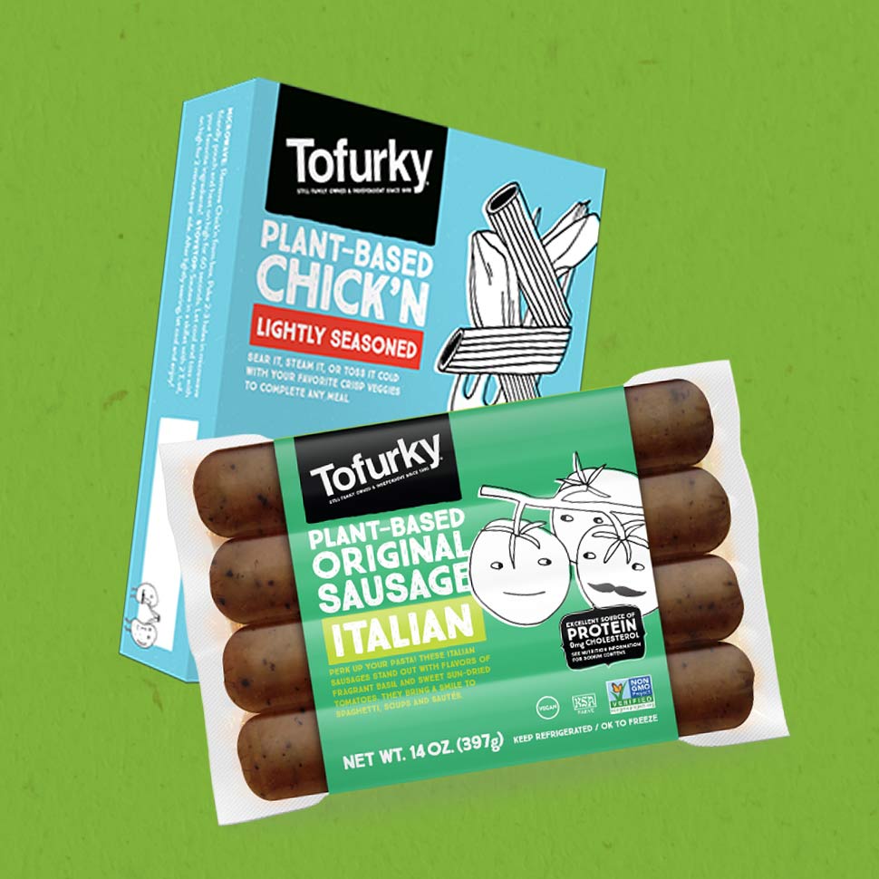 Tofurky Plant-Based Sausage Italian Vegan - 4 ct - 14 oz pkg