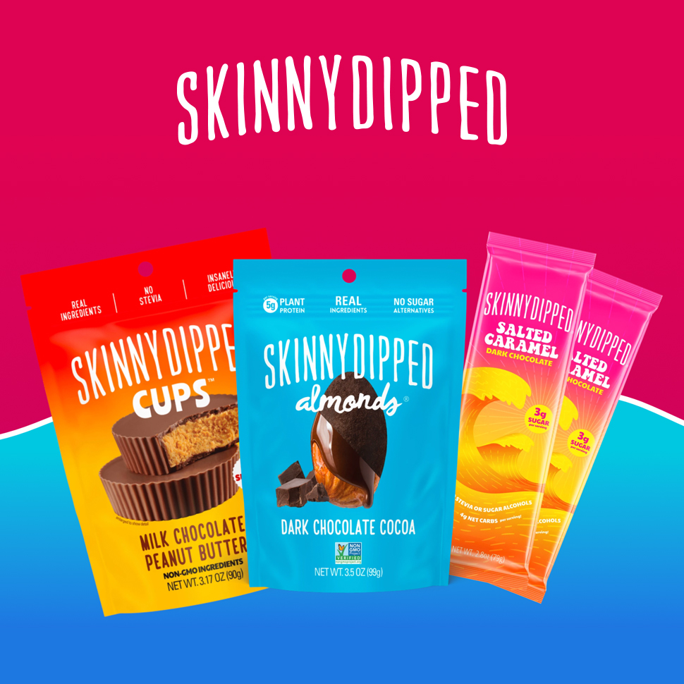 SkinnyDipped Goes Deeper into Confection with Nut Butter Cups and Chocolate Bars