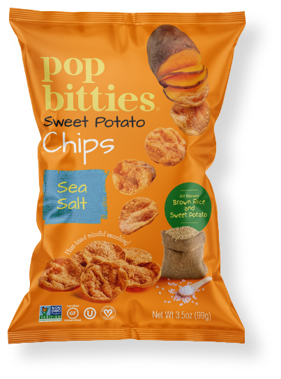 New Pop Bitties Sweet Potato Chips Launch In Two Flavors | Nosh.com