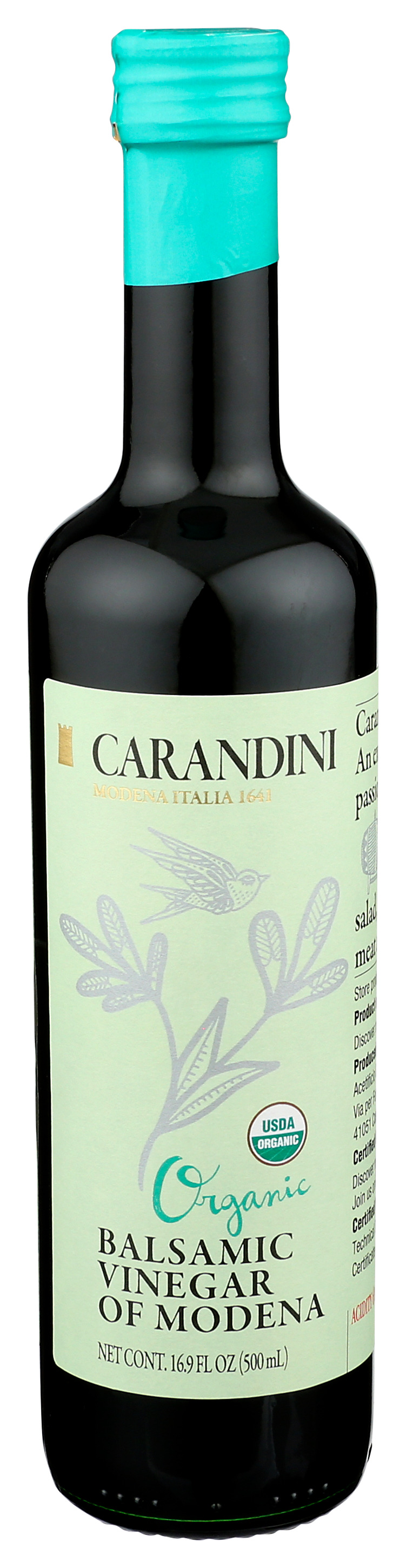 Carandini Launches Organic Silver Leaf Balsamic Vinegar of Modena PGI