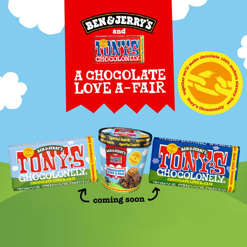 Ben & Jerry’s and Tony’s Chocolonely Join Forces Against Cocoa Industry Labor and Supply Chain Issues