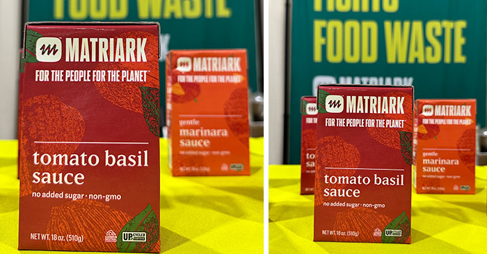 Upcycled food company Matriark Foods pasta sauces