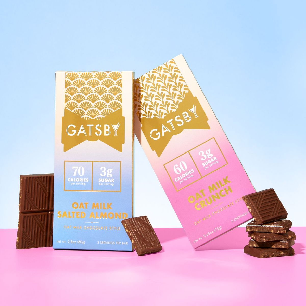 GATSBY Launches First Vegan and Low-Calorie Oat Milk Chocolate Bars