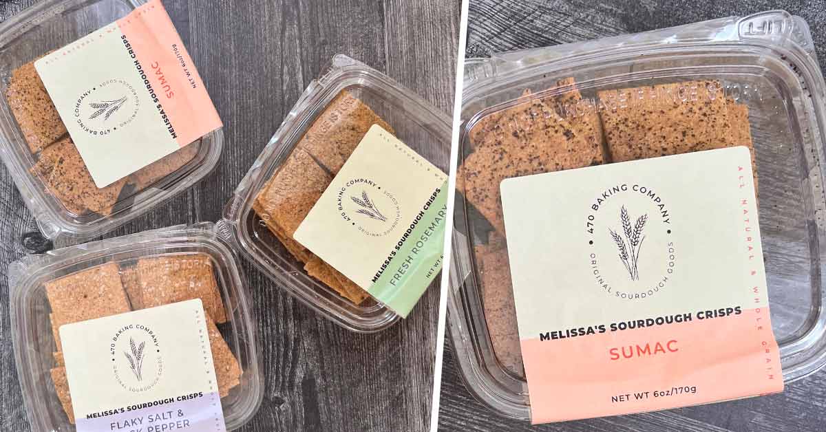 The new sourdough crisps from 470 Baking Co.
