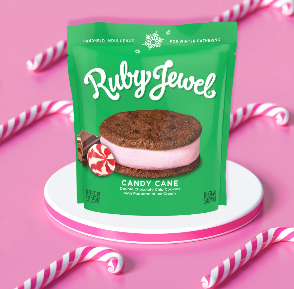 Ruby Jewel Launches LimitedEdition Candy Cane Ice Cream Sandwiches