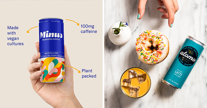 RTD "molecular coffee" alternatives Atomo and Minus Coffee