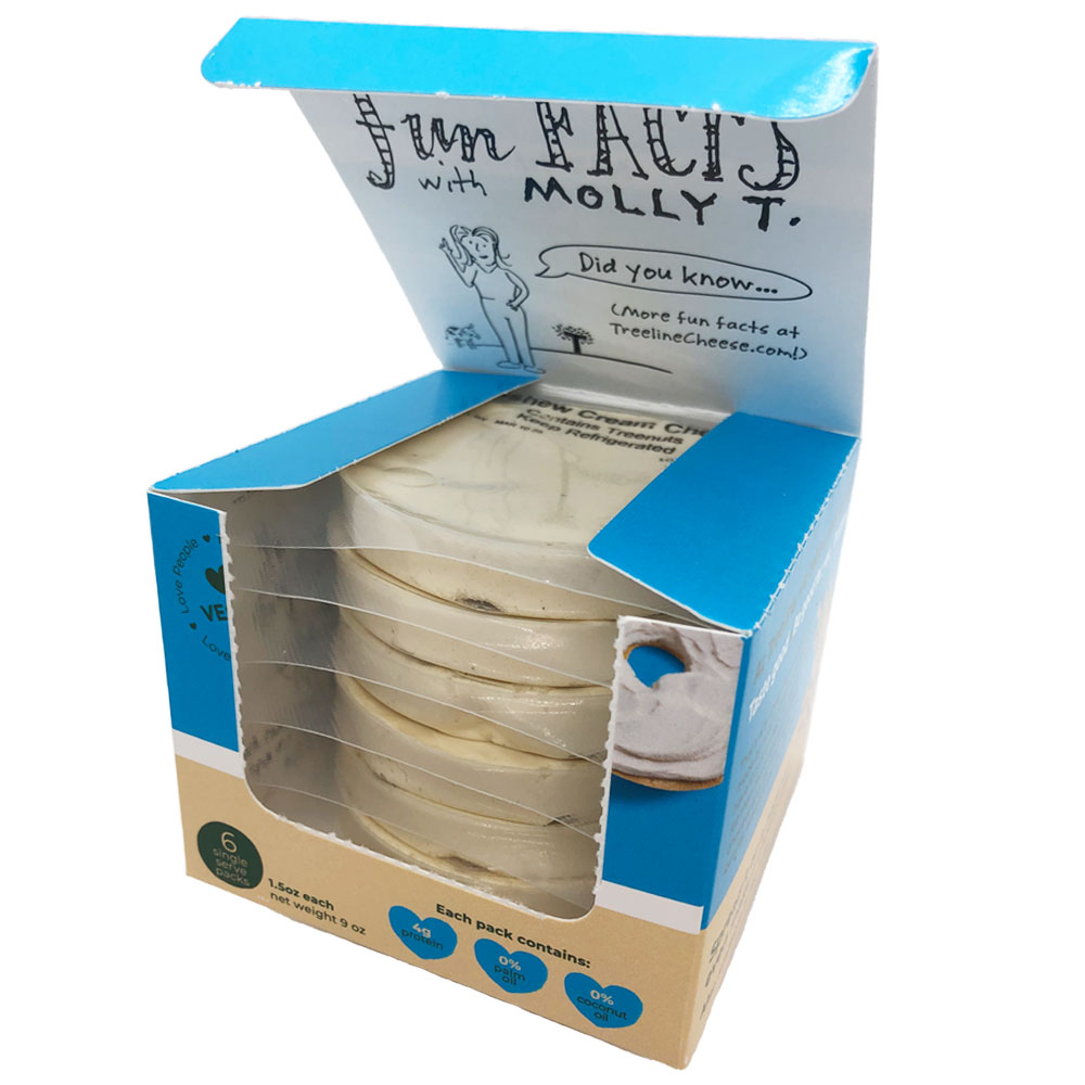 Treeline Cheese Launches Cashew Cream Cheese SingleServe Snack Packs