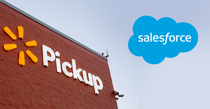 Walmart has partnered with Salesforce to increase efficiency in its delivery and curbside pickup platforms