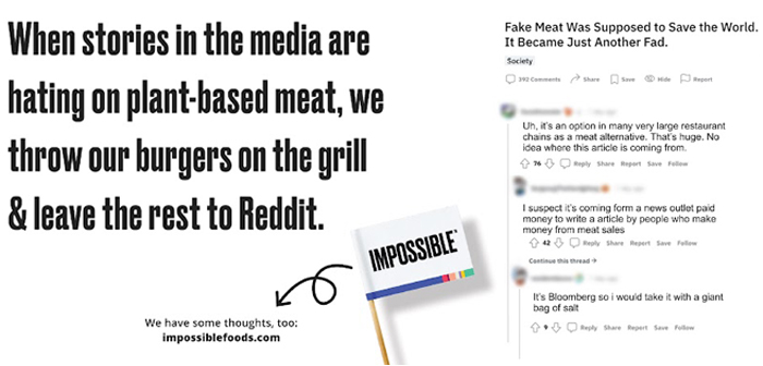 The content of Impossible's New York Times ad.