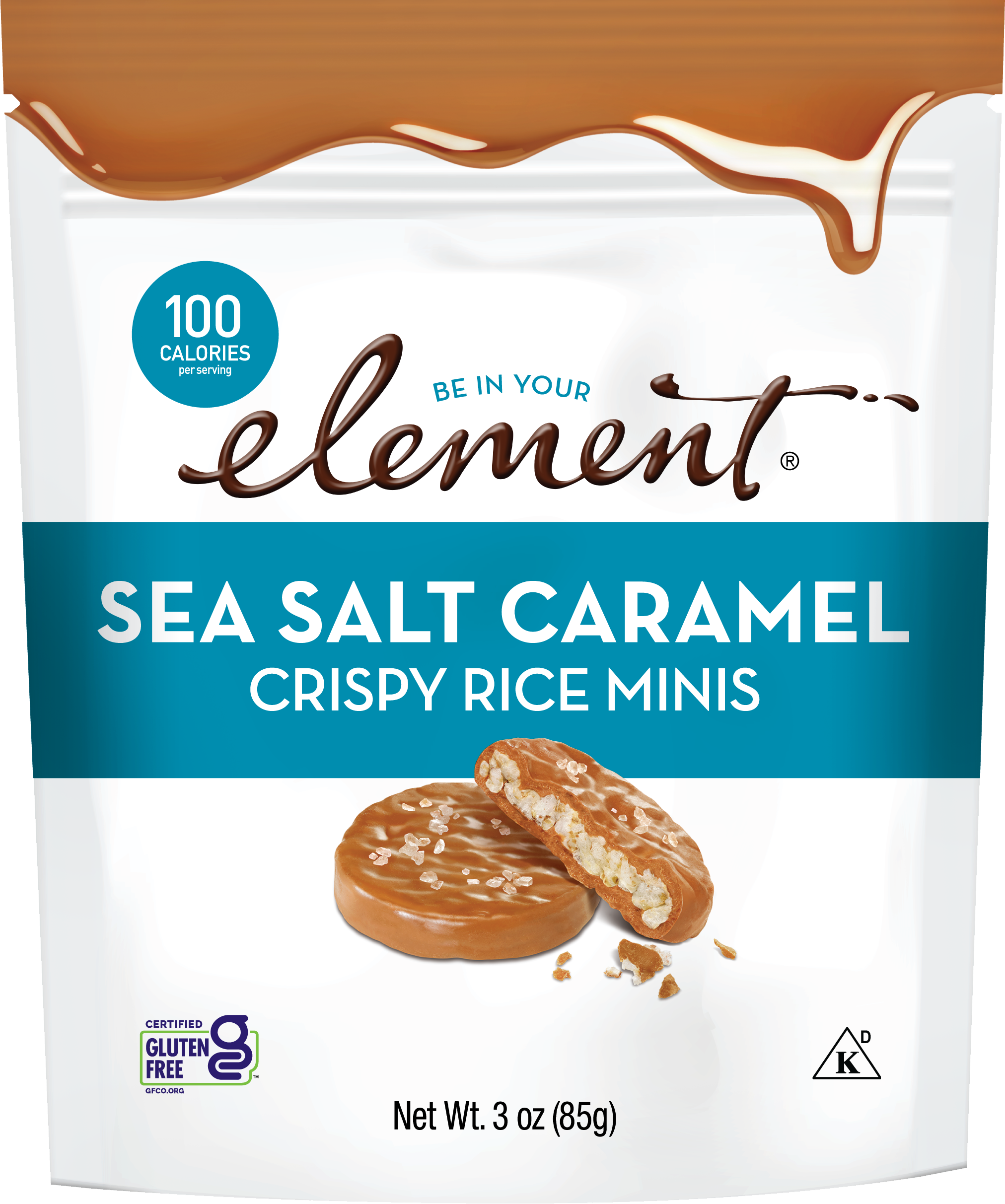 Element Snacks Launches Sea Salt Caramel Crispy Rice Minis | Nosh.com