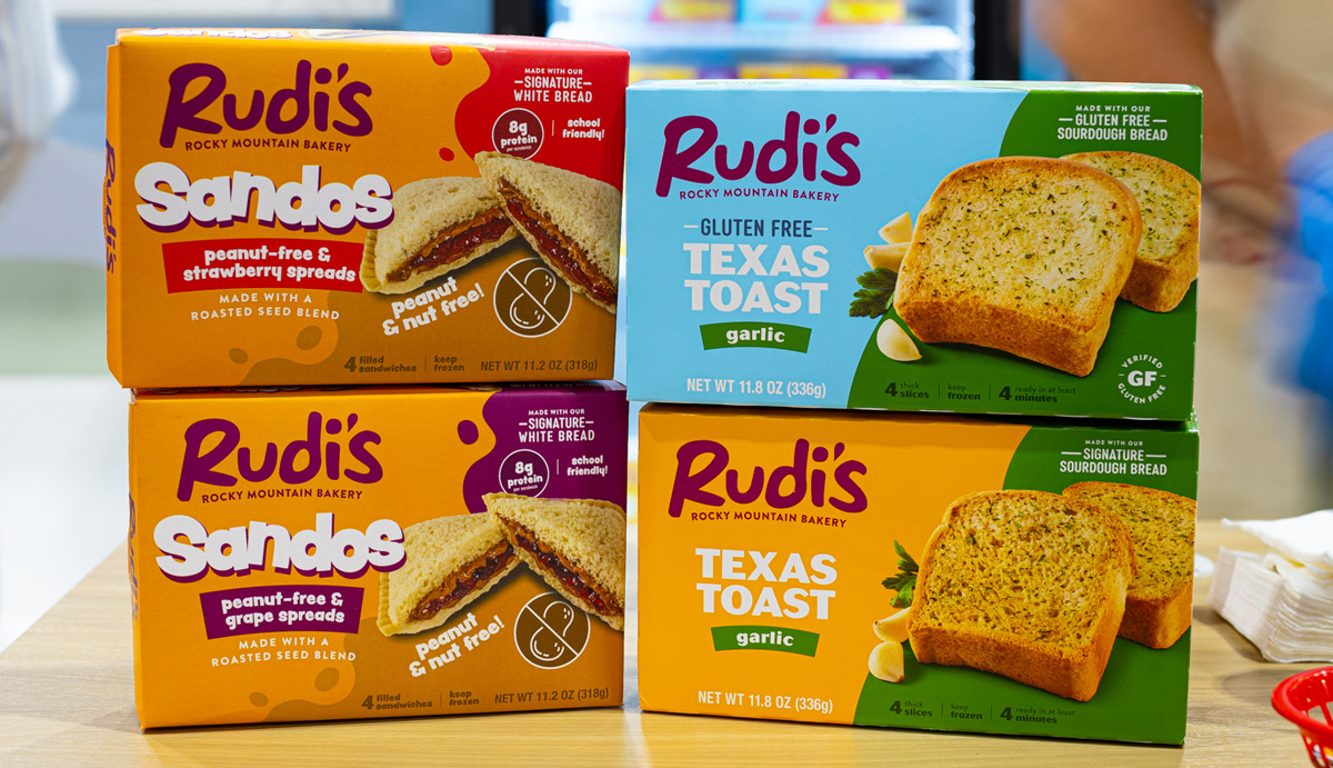 Rudi's new PB&J Sandos and Texas Toast products
