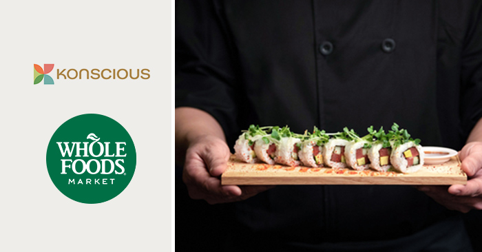 Konscious Foods Brings Plant-based Sushi to Whole Foods