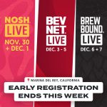 Last Chance: Early Registration Ends Saturday 10/21 for NOSH Live, BevNET Live, and Brewbound Live