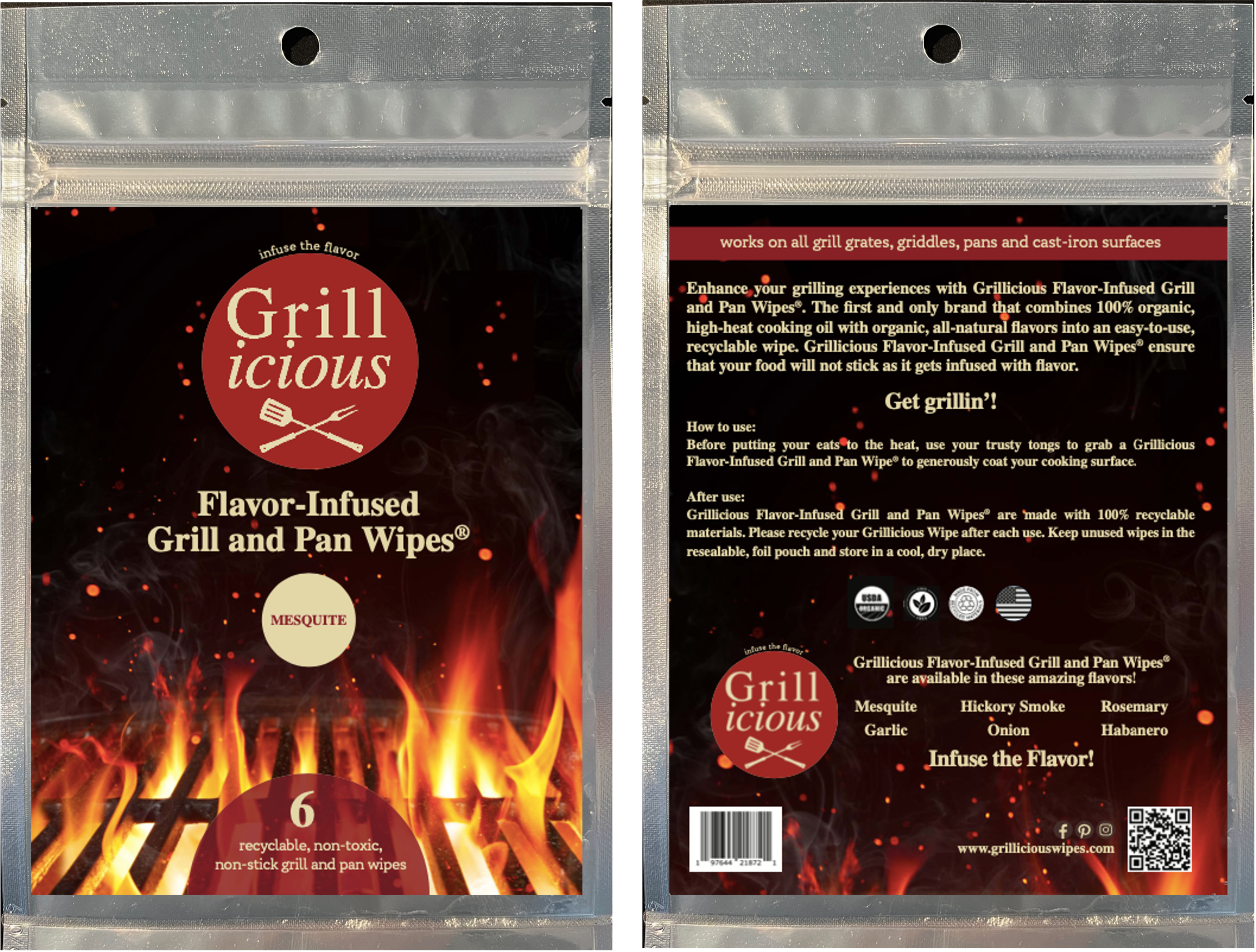 Grillicious Launches Flavor Infused Grill and Pan Wipes Nosh