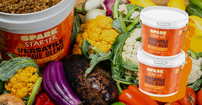 SPare Starter uses a proprietary spice blend mixed with six upcycled vegetables