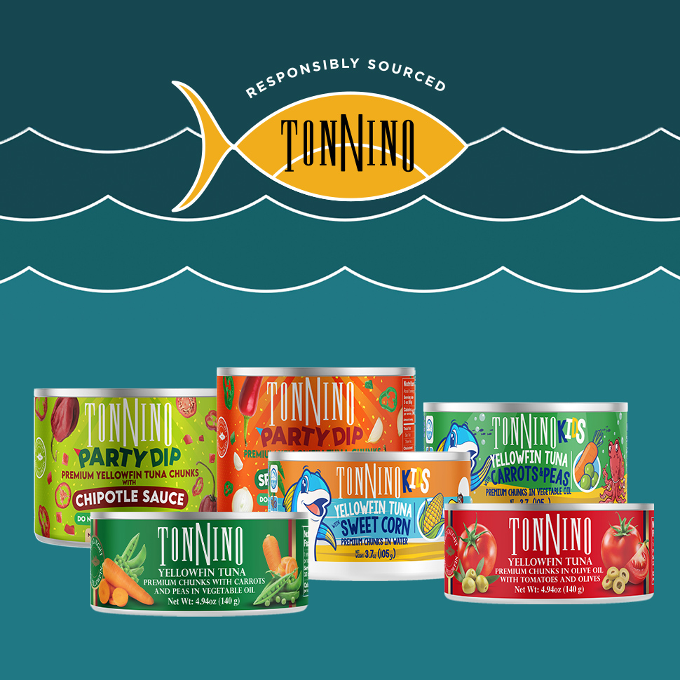 Tiny Tuna: Tonnino Hooks Premium Position With Kids Cans