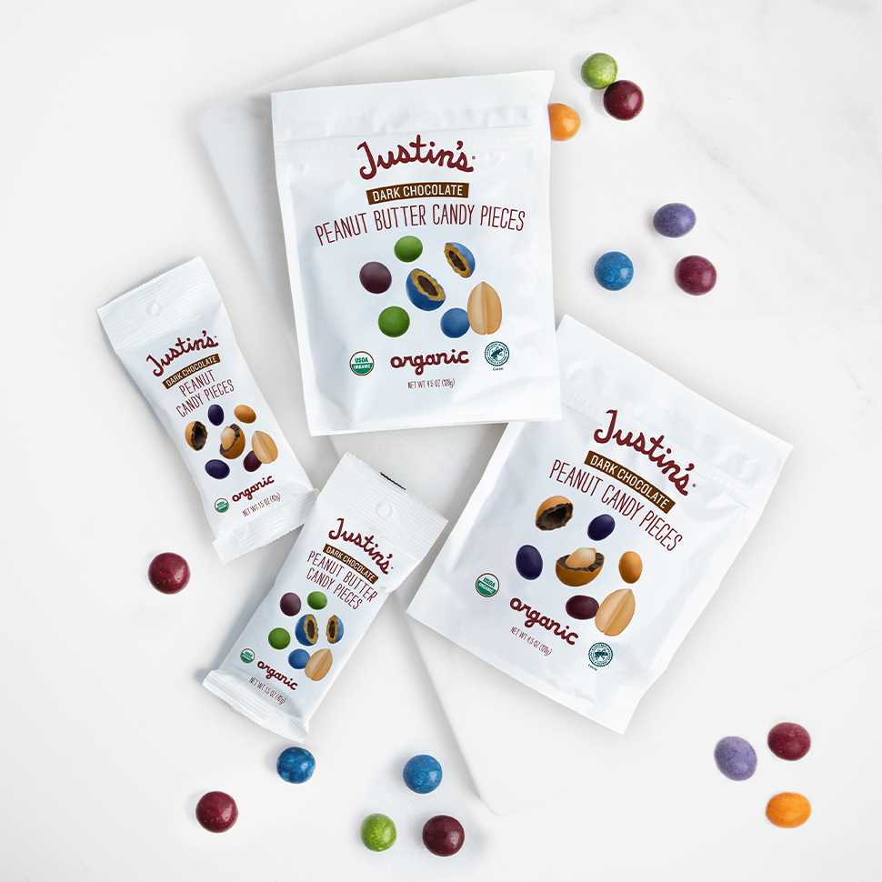 Justin’s Seeks Nostalgia Sweet Spot With New Chocolate Candy Pieces