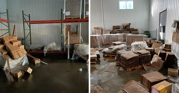 Maine Crisp estimates it lost about $250,000 of finished product, ingredients, packaging and office supplies