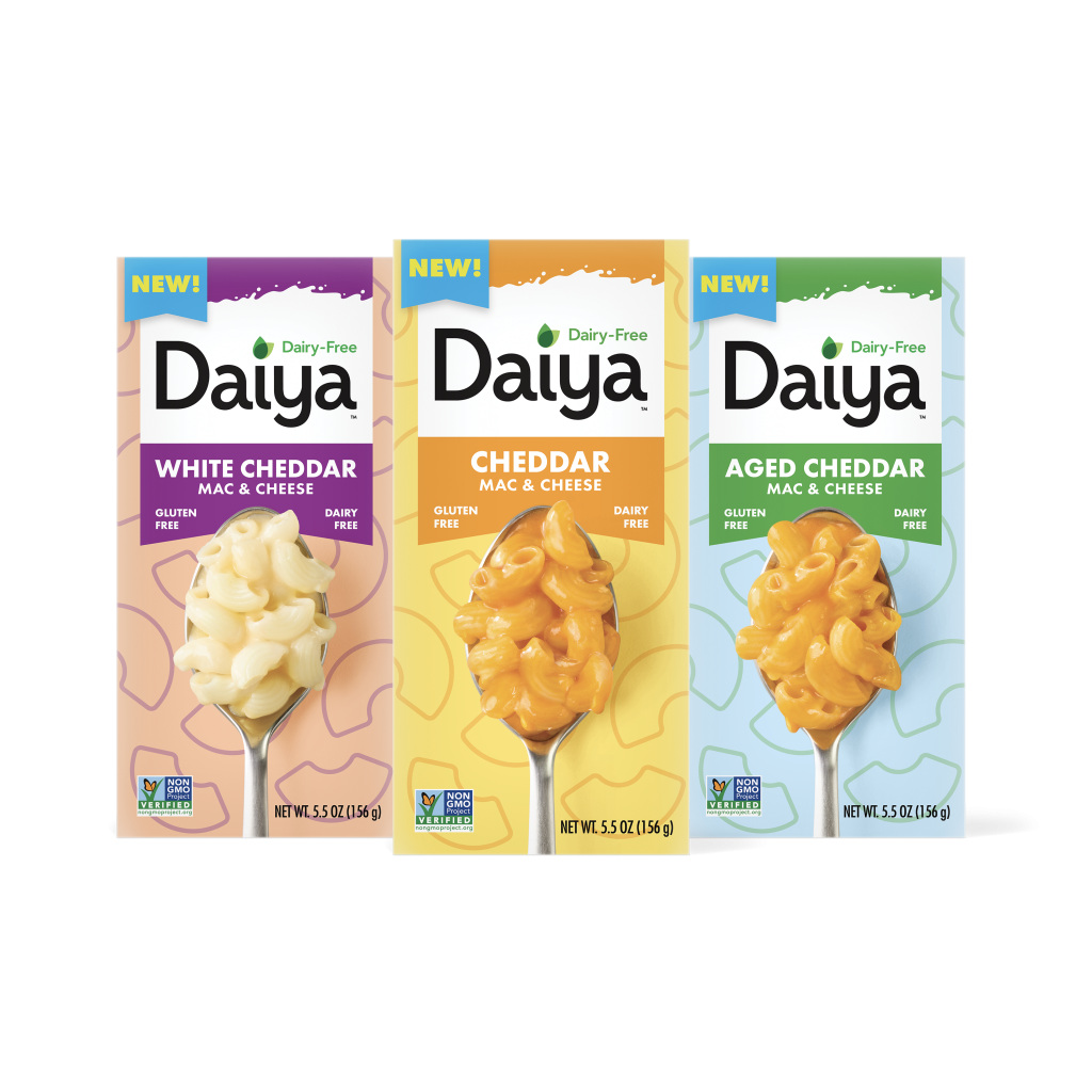 Daiya Announces a New Line of Dry Powdered Mac & Cheese