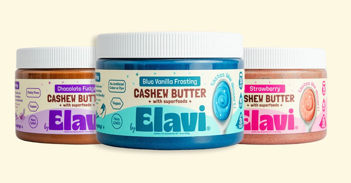 Elavi Unveils Vibrant Rebrand and New Flavor for Its Dessert Cashew Spreads