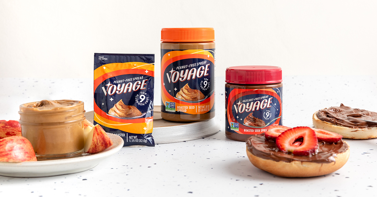 Voyage Foods peanut- and hazelnut-free spreads.