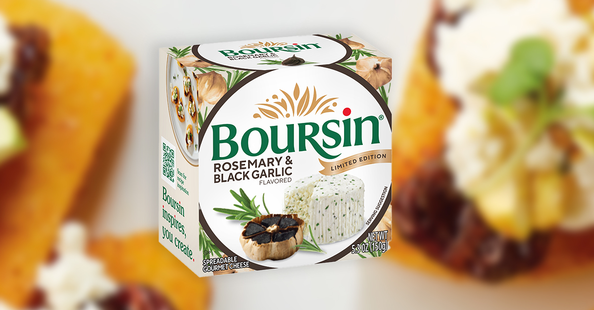 Boursin Rosemary & Black Garlic
