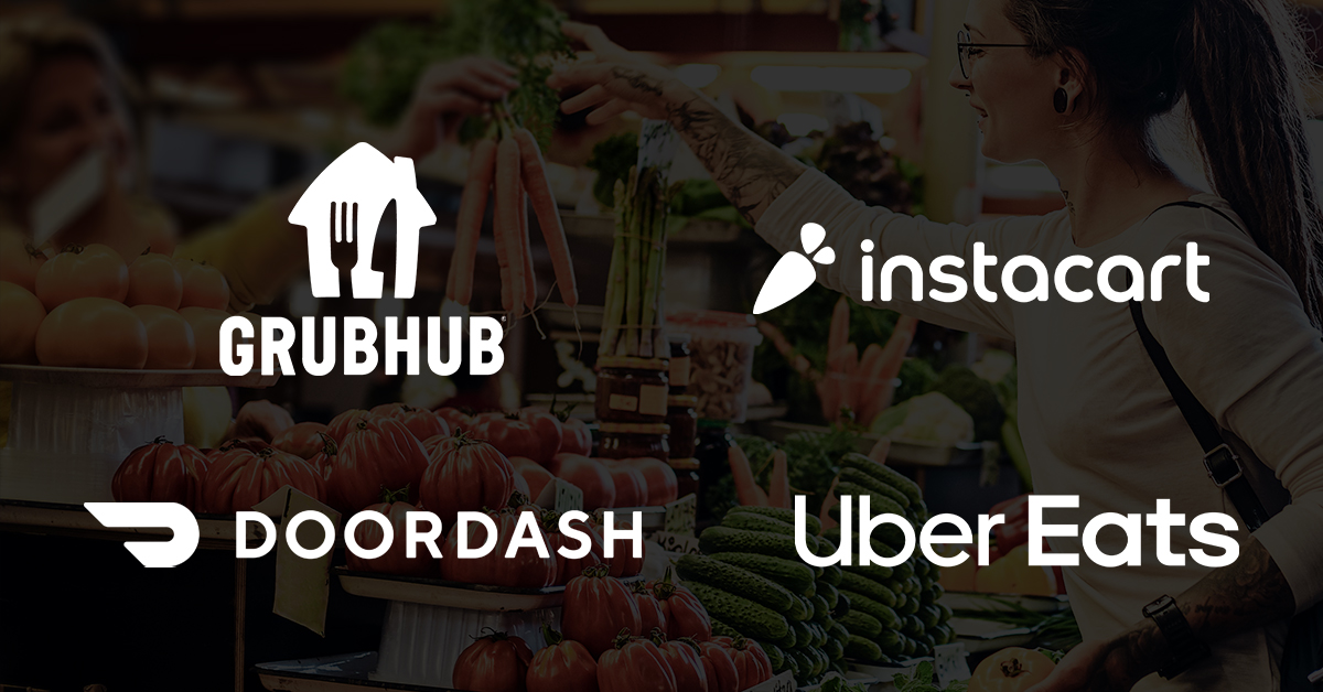 Food delivery platforms are all lining up new grocery partnerships