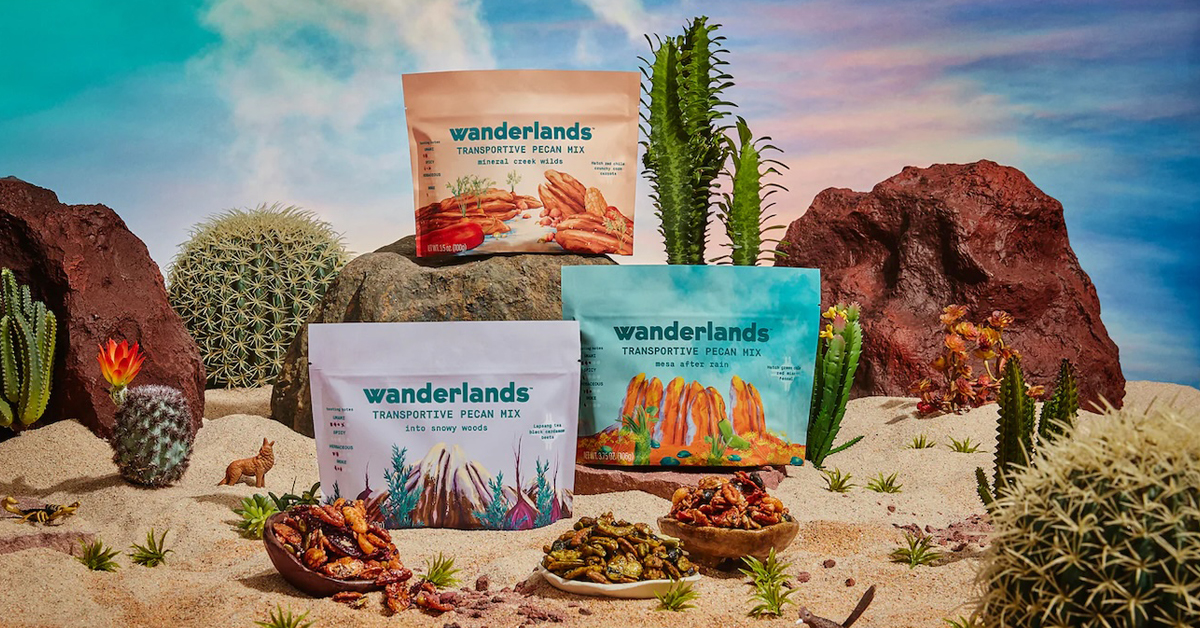 Wanderlands launched with three SKUs that bring snackers to specific outdoor environments