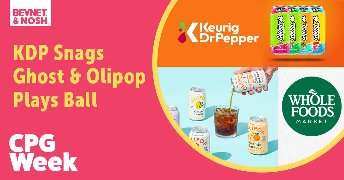 CPG Week: KDP Snags Ghost & Olipop Plays Ball