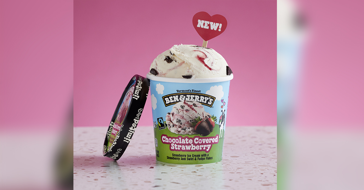 Ben & Jerry's Chocolate Covered Strawberry Valentine's Day