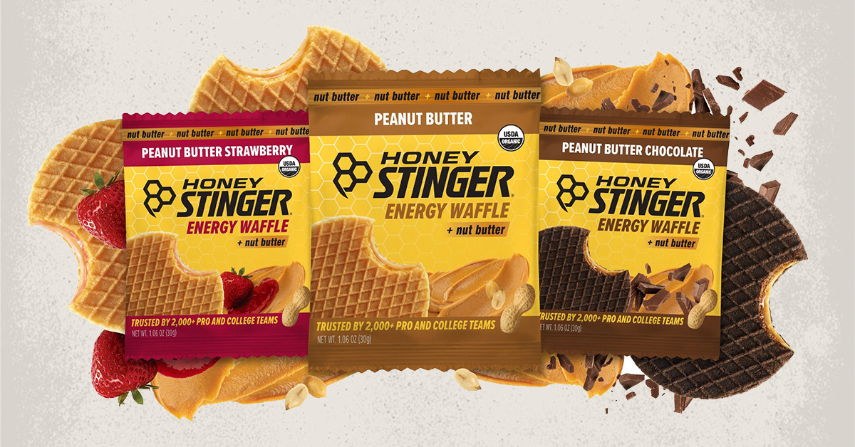 Honey Stinger peanut butter energy waffle