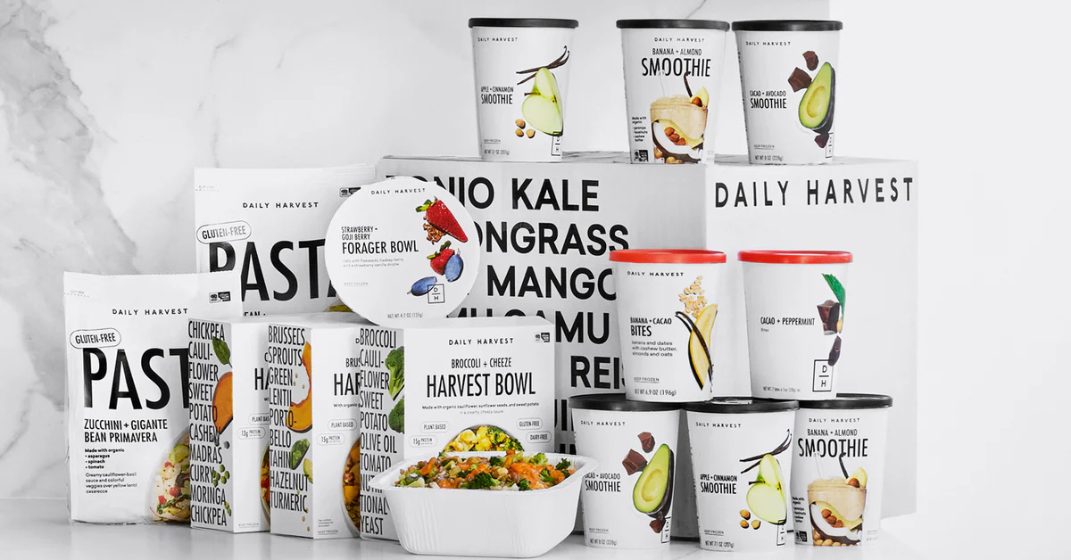 Daily Harvest product portfolio