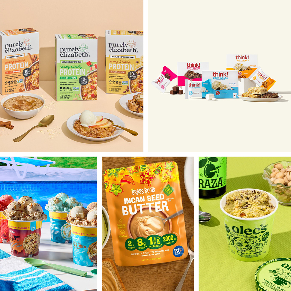 New Products: Purely Elizabeth Packs Protein, Alec’s Partners With Graza, Brass Roots Intros Seed Butter Thumbnail