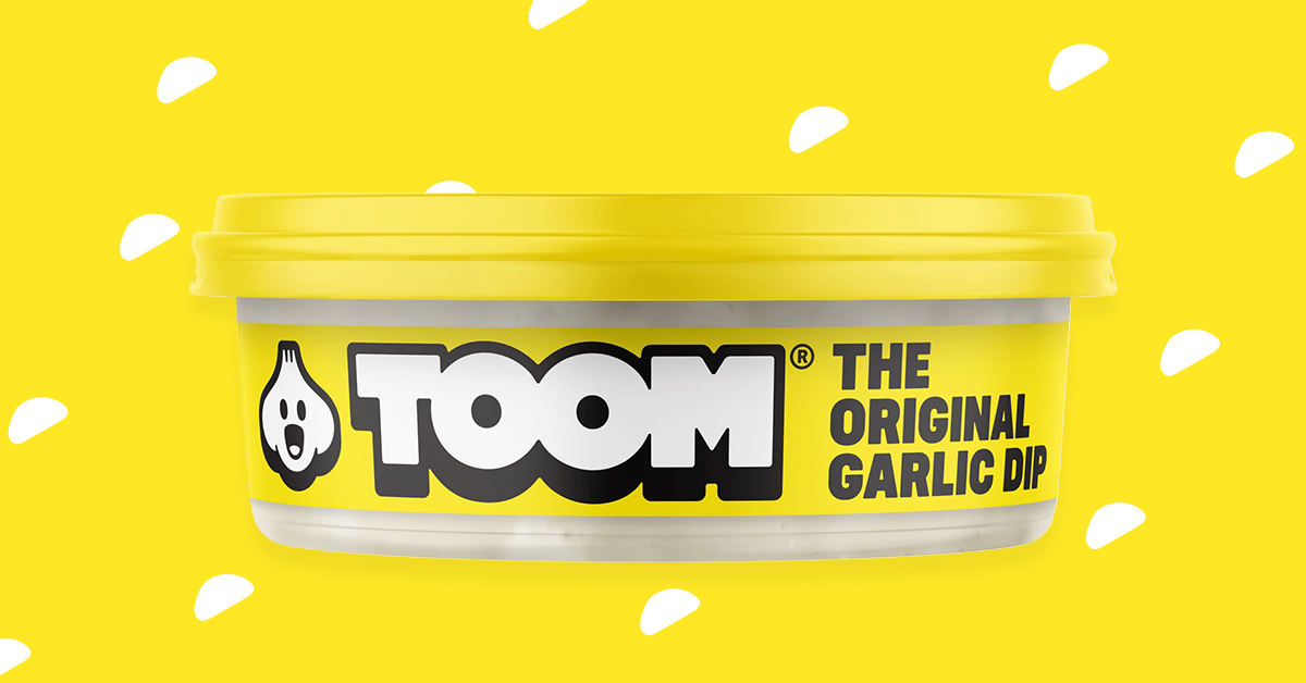 Toom's new branding features a playful garlic bulb mascot