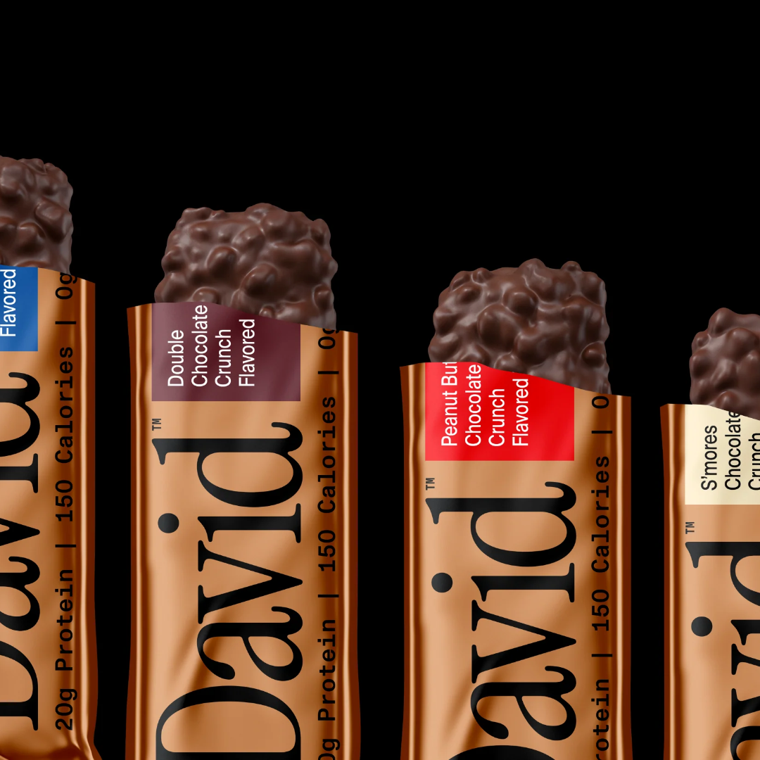 David Protein Launches Indulgence-Positioned Bar, Bronze