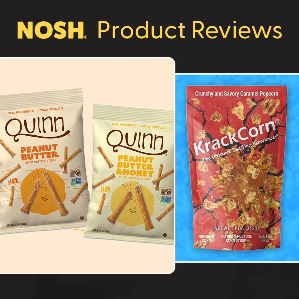 Reviews: Quinn Filled Pretzel Sticks and KrackCorn