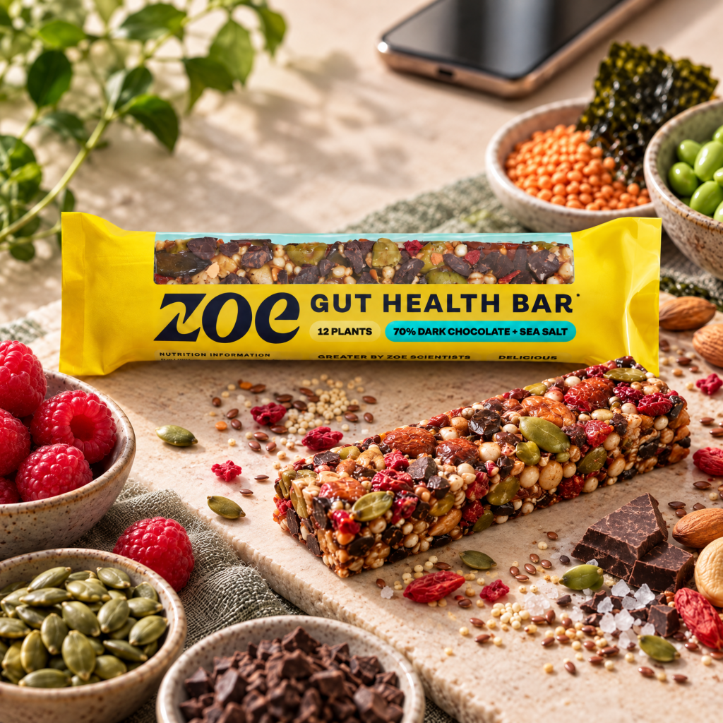 ZOE Moves From Nutrition Tech Into the Snack Aisle With Fiber Bars